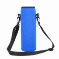 thumbnail image 1 of Porte-bouteille isotherme pour sports de plein air, housse anti-brûlure avec sangle (bleu), 1 of 5