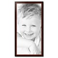 thumbnail image 2 of ArtToFrames 22" x 45" Matte mahogany Diploma Picture Frame, 22x45 inch Brown Wood Poster Frame (WOM-5108), 2 of 7
