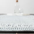 thumbnail image 4 of SAFAVIEH Martha Stewart Amera Indoor Floral Bordered Indoor/Outdoor Runner Rug, Aqua/Cream, 2' x 7', 4 of 8
