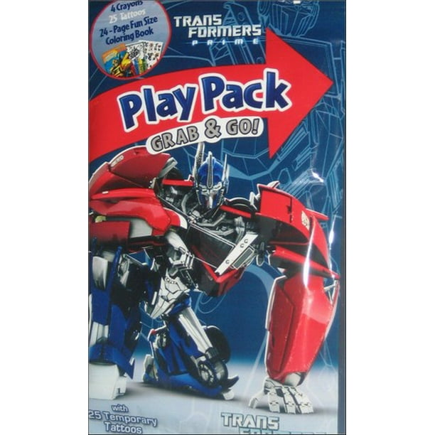 Download Transformers Prime Grab Go Crayons Tattoo Coloring Book Set Walmart Com Walmart Com