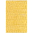 thumbnail image 1 of Unique Loom 3153235 4 x 6 ft. Chindi Chevron Hand Woven Rectangular Rug, Yellow & Ivory, 1 of 1