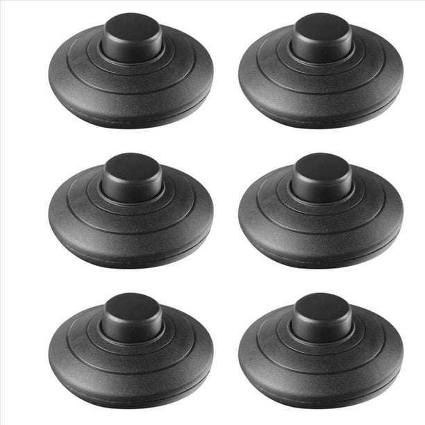 6 Pieza Negro Interruptor de Pie de Lampara en Interruptor de Pie de Luz Pedal de Potencia de Empuje