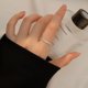 thumbnail image 1 of -Anillo fino con incrustaciones para mujer, estilo japonés y coreano, anillo fino con nicho, anillo pequeño roto para dedo, apertura exquisita, anillo abierto de oro apilable, 1 of 5