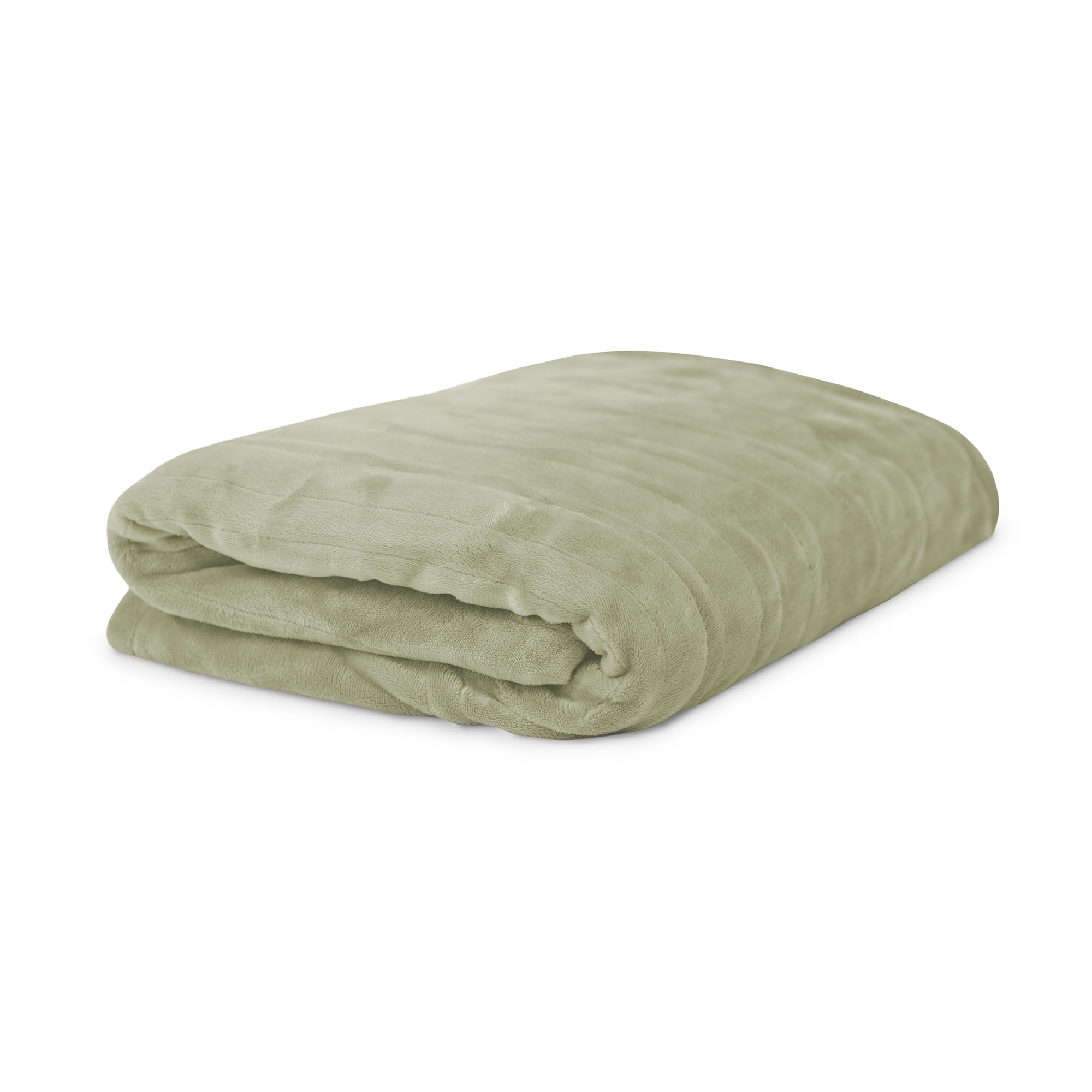 100" Sage Electric King Size Polyester Fleece Warming Blanket Walmart