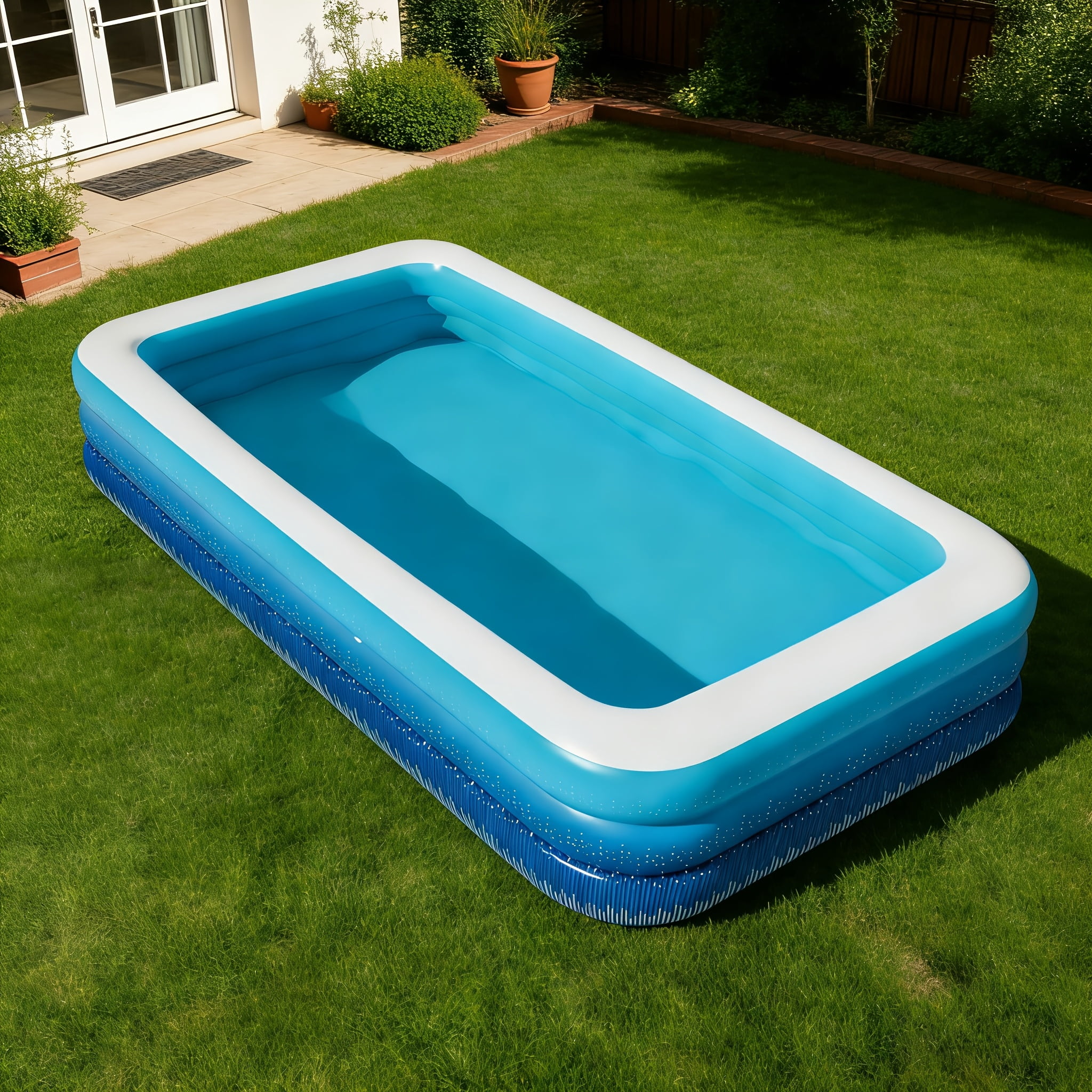 Adult Thickened Inflatable Swimming Pool, foldable and portable design for easy storage and carrying