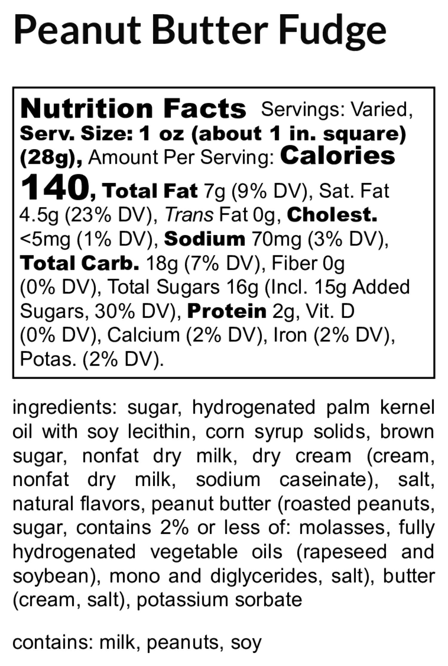Peanut Butter Fudge