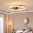 thumbnail image 5 of Ceiling Fans with Lights Dimmable Led Embedded, Thin Modern Ceiling Fans, 6 Adjustable Wind Speeds and Reversible Fan Modes, Orange, 5 of 9
