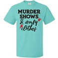 thumbnail image 3 of Inktastic Murder Shows and Comfy Clothes with Blood Splatter T-Shirt, 3 of 5