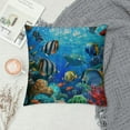 thumbnail image 2 of ONETECH Ocean Pillow Case Seaworld  Square Cushion Cover Standard Pillowcase for Men Women Home Decorative Sofa Armchair Bedroom Livingroom, 2 of 5