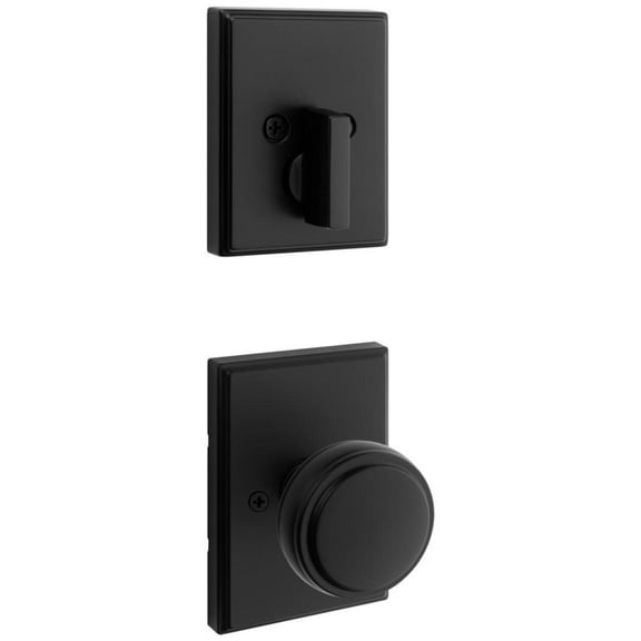 Kwikset 971Soktrct Sora Knob Keyed Entry Handleset Interior Pack - Black