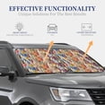 thumbnail image 4 of Gaeub Funny Dogs Family Foldable Auto Sun Blocker Visor, Sunshade for Car Front Window, Keeps Your Vehicle Cool - Medium, 4 of 7