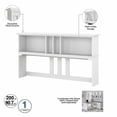 thumbnail image 4 of Trent Home 60W L Shaped Desk with Hutch in White and Shiplap Gray, 4 of 7
