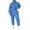 Blue _BJ10, variant on Lumtrix Women 2 Piece Outfits Sweatsuit Oversized Half Zip Sweatshirt Wide Leg Sweatpant Casual Lounge Matching Set Tracksuit Khaki 3XL
