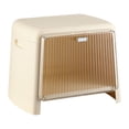 thumbnail image 1 of Banco de almacenamiento de reposapiés de pie otomano con almacenamiento a gran capacidad que cambia de calzado multifuncional Portable para sala de, 1 of 9