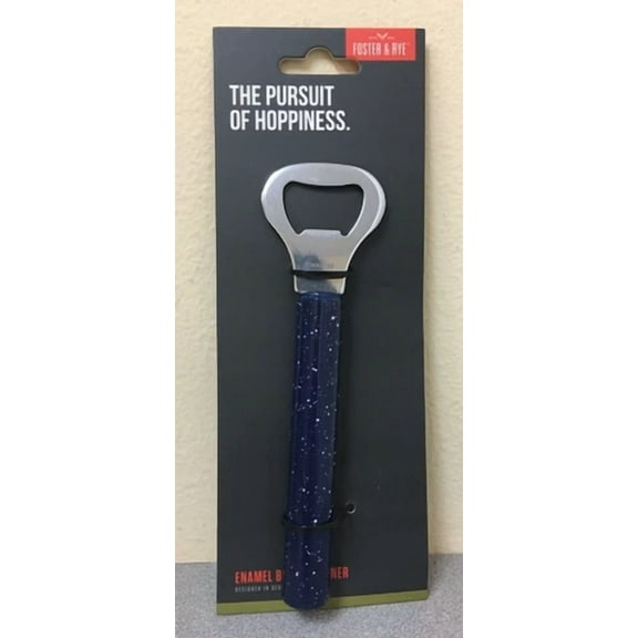 Foster & Rye 5775 Blue Enamel Stainless Steel Bottle Opener