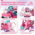 thumbnail image 7 of Toddler Girl Toys, 5-in-1 Princess Toy Cars for Girls with Lights & Music, 2 Year Old Girl Toys, Unicorn Toys, Car Carrier Truck Toy, Easter Birthday Gifts for 1 2 3 Year Old Girls, 7 of 7