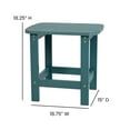 thumbnail image 5 of Flash Furniture Charlestown All-Weather Poly Resin Wood Adirondack Side Table in Sea Foam, 5 of 9