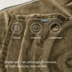 thumbnail image 3 of Manta de cama, forro polar, tamaño queen, franela, color camel, 230 x 230 cm, 3 of 7