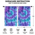 thumbnail image 2 of Blackout Kids Curtains,Purple Blue Tie Dye Spiral Pattern Childrens Insulated Curtains Set Of 2,Bedroom Essentials,Toddler Room Decor 42"x63", 2 of 5
