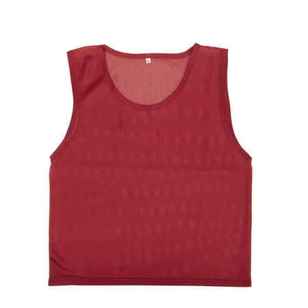 Soccer Scrimmage Vests - TopTie Scrimmage Training Vests Soccer Jerseys Set of 12-Red-Adult