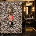 thumbnail image 2 of Erosebridal 8 Ball Shower Curtain 72Wx72L Coral Bathroom Curtain, Coral Leopard, 2 of 5