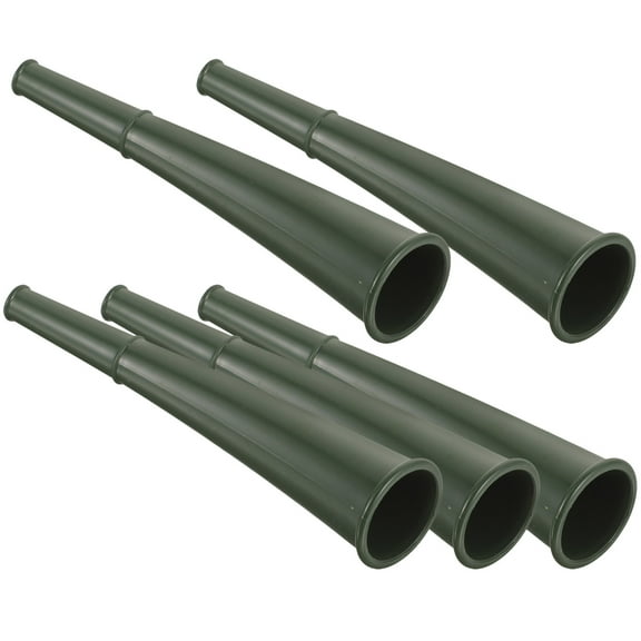 5 Pcs Plastic Horns Trumpet Training Horn 16.5x3.7cm Green