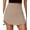Khaki, variant on PINSPARK Womens Golf Skirt Elastic High Waist Tennis Skort Wide Waistband Sport Skirts Weightless Workout Skorts for Pickleball Workout Running