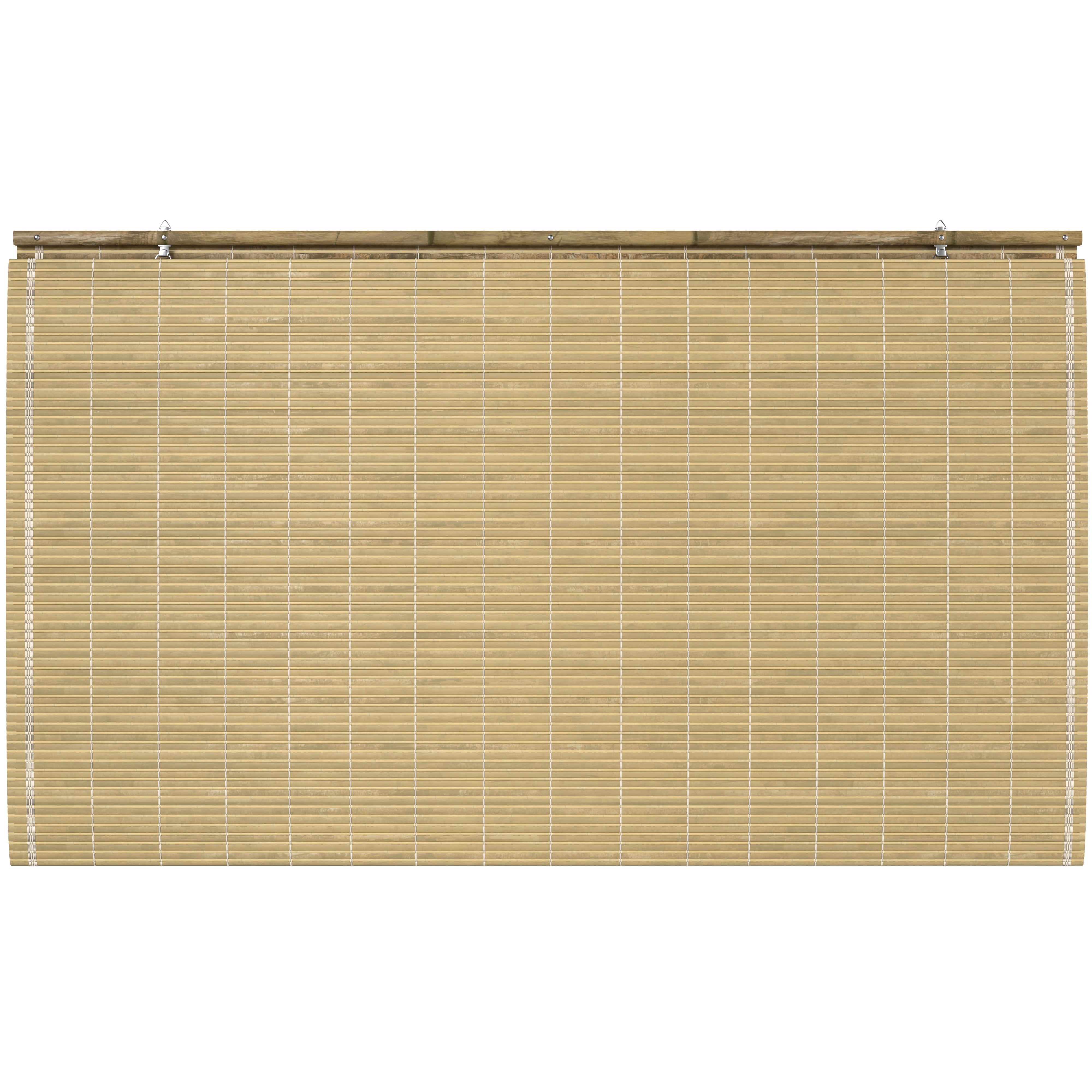 Red Lantern Burnt Bamboo Cordless Window Shade - Natural 48" W