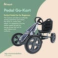 thumbnail image 3 of hauck Cyclone Pedal Go Kart with Adjustable Bucket Seat for Kids Ages 4 to 8, S.W.A.T., 3 of 7