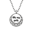 thumbnail image 1 of Alfabeto gótico exclamado Collares Colgante Retro Moon Stars Jewelry Unbranded M, 1 of 3