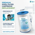 thumbnail image 2 of Tier1 Pool & Spa Filter Cartridge 2-pk | Replacement for Leisure Bay, 817-0014 R173584, Dynasty Spas, Pleatco PLBS50, Filbur FC-2970, Unicel C-5345 and More | 75 sq ft Pleated Fabric Filter Media, 2 of 8
