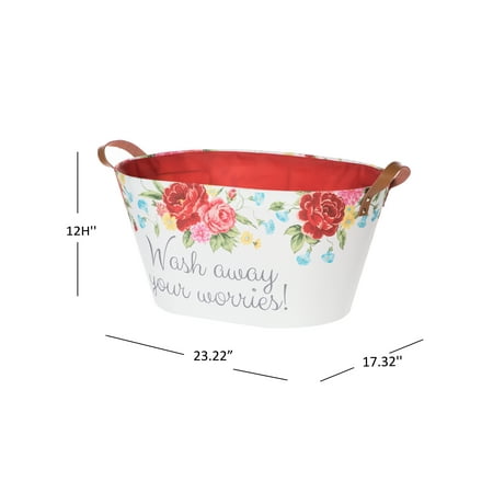 The Pioneer Woman Sweet Rose Oval Laundry Basket  Walmart.com