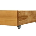 thumbnail image 5 of MUSEHOMEINC Solid Wood Underbed Storage Trundle Organizer, Queen/King, 5 of 7