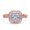 Rose, variant on Simulated Cubic Zirconia Size-5 Cushion Cut Engagement Ring Bezel Baguete Round 925 Sterling Silver