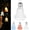 c, variant on Solar Tulip Outdoor String Lights, Solar Powered Tulip Fairy String Lights, Waterproof LED Hanging Flower Decorative Lights for Patio Backyard Garden Camping Indoor Outdoor Decors (b, White Light)