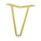 thumbnail image 2 of Patas para muebles de estilo moderno, resistentes y antideslizantes, para sofás y sillas. 15cm Oro, 2 of 9