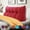 Red, variant on WOWMAX Bed Wedge Pillow Large Bolster Back Support Cushion Backrest Body Positioning Reading Pillows with Removable CoverDeep Blue Queen
