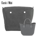 thumbnail image 2 of PU Nubuck Frosted Leather Waterproof Inner Lining Zipper Pocket for Obag Classic Mini Lining Insert for O BAG black classic, 2 of 6