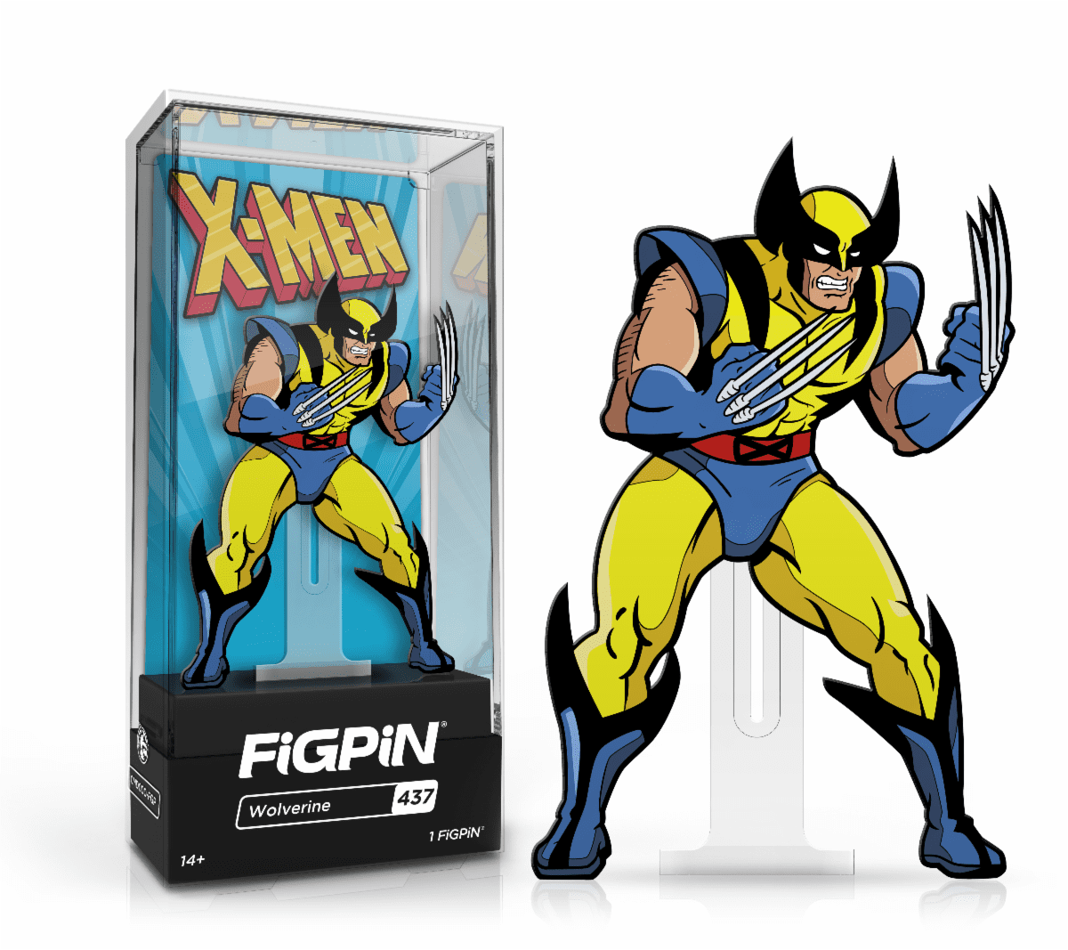 Animal Pin Art Deco Wolverine Pin Wolverine Hard Enamel Pin