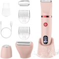 thumbnail image 1 of YJJSKEJI 3-in-1 Electric Razor IPX7 Waterproof Bikini Trimmer Wet & Dry Use Painless Personal Trimmer Groomer for Ladies Face Body Legs Bikini Public Hairs Electric Lady Shaver with Replaceable Heads, 1 of 1