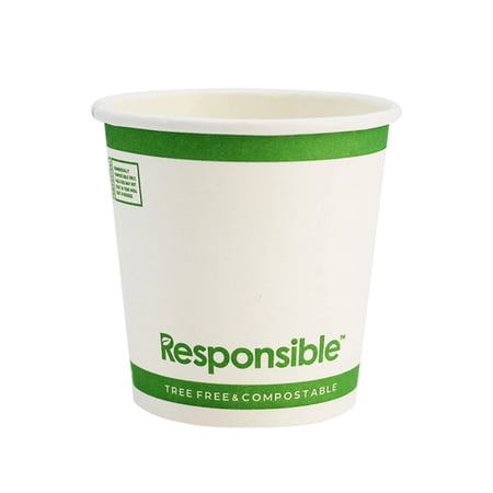 Compostable 4 oz Paper Hot Cups