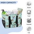 thumbnail image 3 of FORMRS Tote Bag for Women Large Capacity Canvas Travel Foldable Carry On Shopping Handbag, Green Otters Pattern, 3 of 8