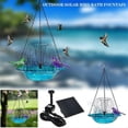 thumbnail image 4 of Solar Bird Bath Fountains Hanging Bird Baths for Outdoors Gray_Perfect Gift, 4 of 5