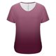 thumbnail image 4 of Camisetas de Manga Corta Casuales para las Mujeres con Cuello en V, Sudadera Casual de Poliéster, Impresión Sólida de las Señoras para la Fiesta de Trabajo Diaria, Invierno Y Primavera, 4 of 9