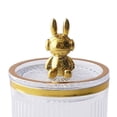 thumbnail image 1 of Soporte Para Almohadilla De Algodón Bonito soporte para almohadilla de algodón de conejo, organizador de almacenamiento de varilla de hisopo de algodón (transparente) Ndcxsfigh Libre de BPA, 1 of 6