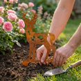 thumbnail image 4 of CoreLiving Garden Stake Yard Art Outdoor and Garden Statue Unique Rustic Cat Decor Weather Resistant Lawn Ornament Durable Brown Metal Sculpture, 4 of 9