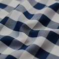 thumbnail image 3 of Aiking Home Window Valances - 2-Panels Picnic Checkered Pattern Kitchen Valances With 2.5-Inch Rod Pocket For Small Windows Polyester (56X14 Inch Navy/White), 3 of 3