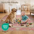 thumbnail image 4 of ODIKA 4'x6' Ultra-Soft Area Rug, Quicksand Vintage Boho Scroll Symmetry Distressed Plaid Print None Washable, Bare feet friendly, Silk-Touch for Bedroom Home office, 4 of 7