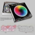 thumbnail image 3 of 26-27 coogam 1000 pieces round jigsaw puzzle creative rainbow difficult large jigsaw puzzle educational stress relief toys for adults children, 3 of 5
