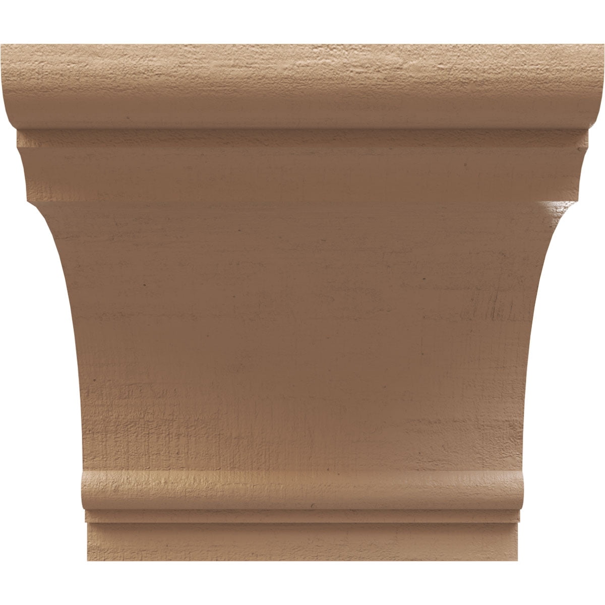 7"W x 7"D x 7"H Wide Hughes Rough Cedar Woodgrain TimberThane Corbel, Primed Tan